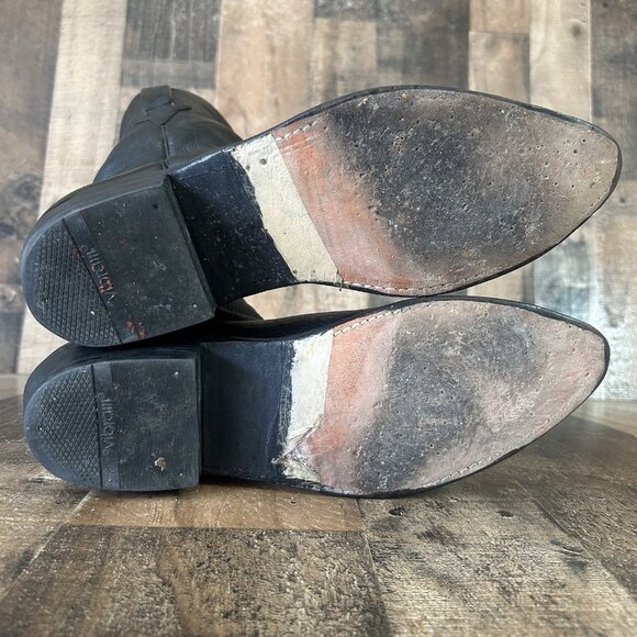 Lucchese Classics L818128 Soft Leather Black Western Cowboy Boots Mens 10.5 D - Picture 4 of 12